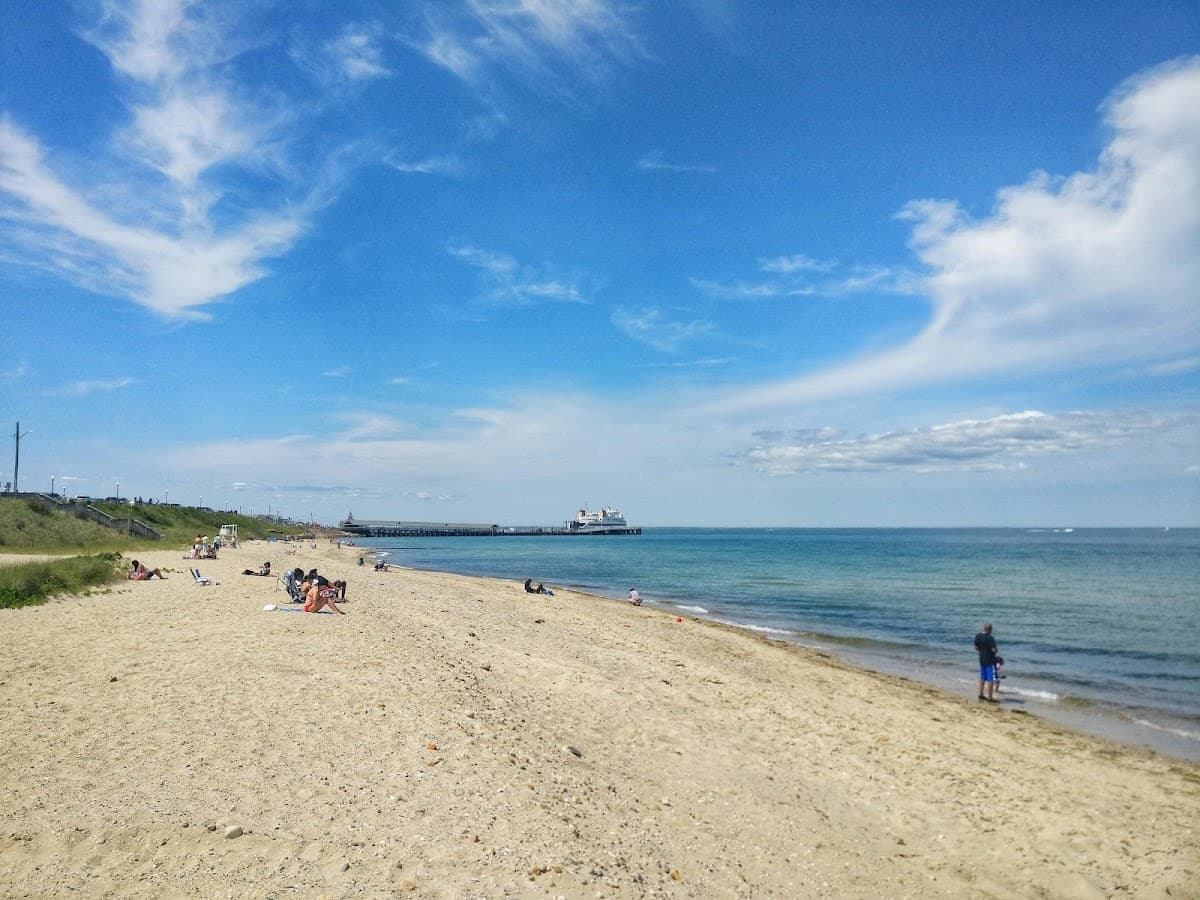 Inkwell Beach beach in Martha's Vineyard, Massachusetts