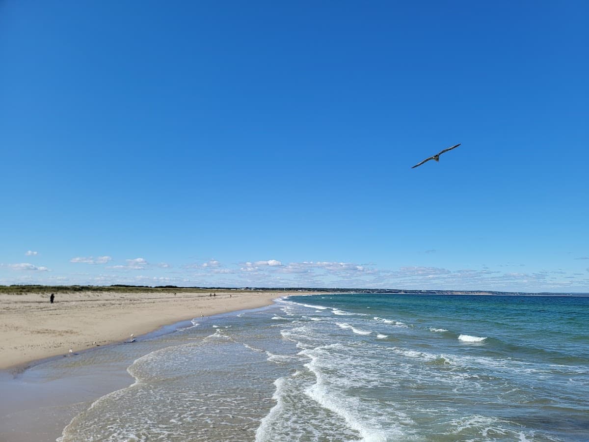 Scusset Beach Road beach in Sandwich, Massachusetts